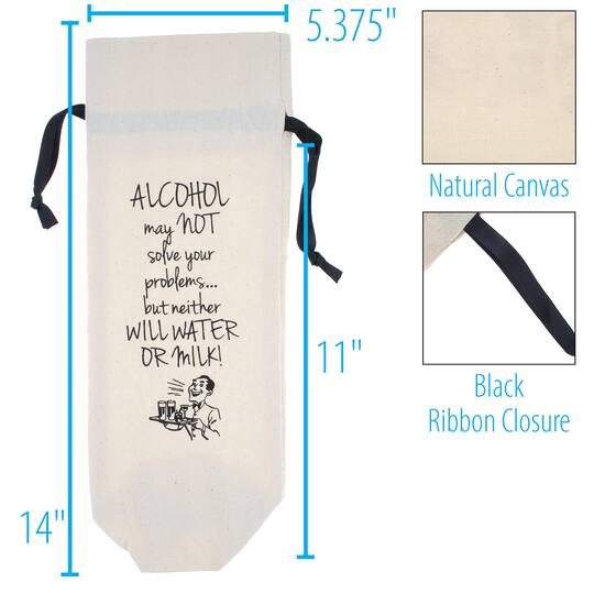 Personality Case™ Alcohol Canvas Wine Bag